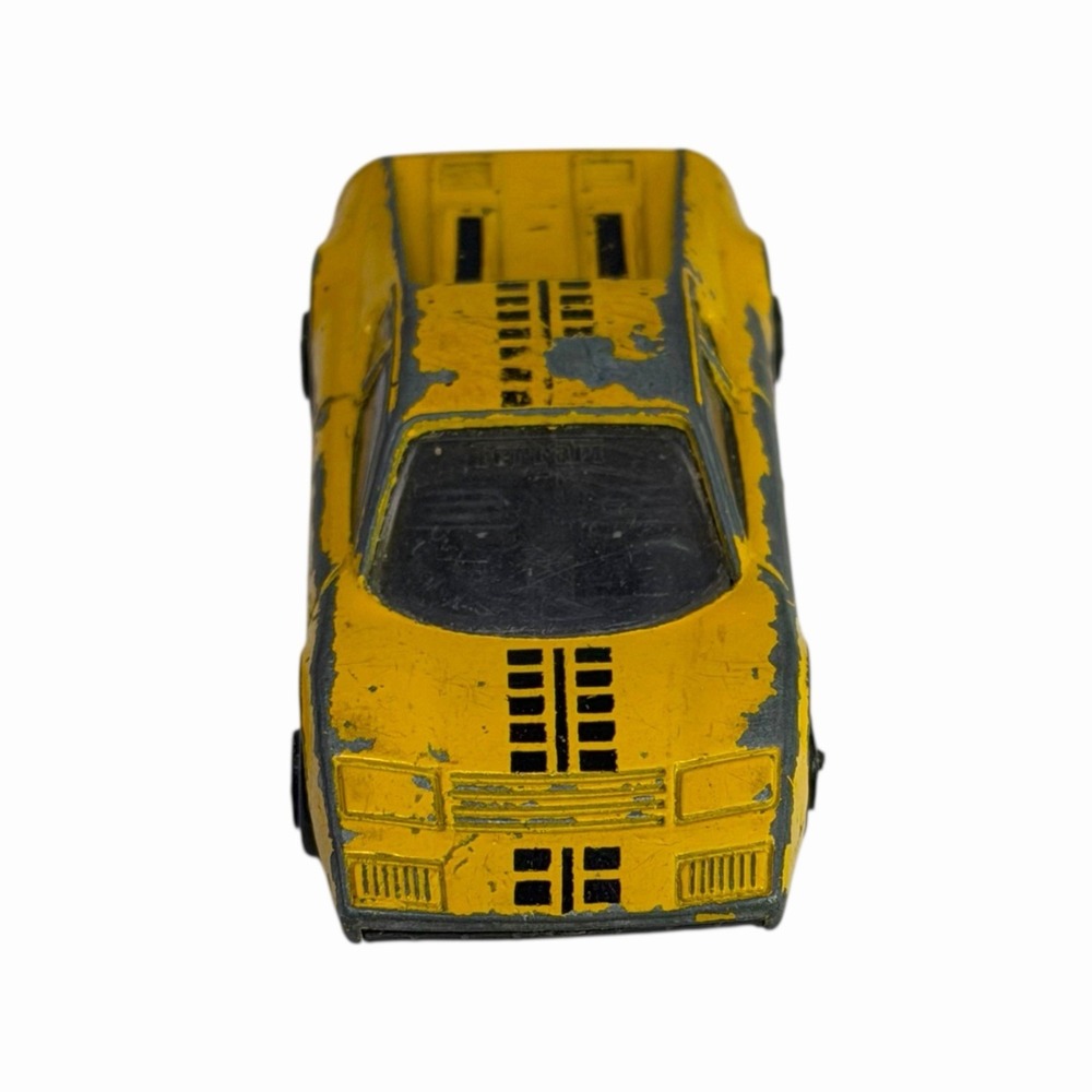 1:64 Zylmex Zee Toys D70 Ferrari 365 GT Berlinetta Boxer‎ Yellow Black Interior - Picture 2 of 13